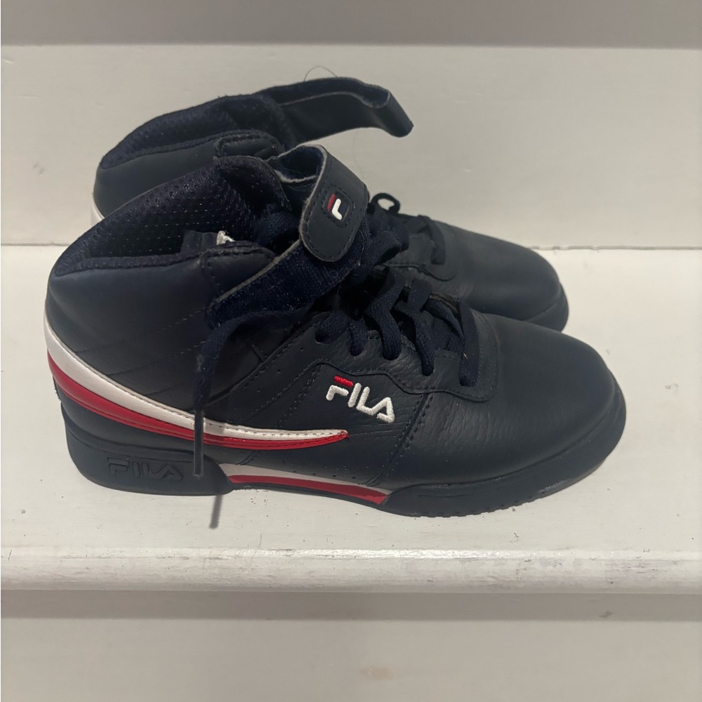 Fila Kids' Navy and Red Sneakers